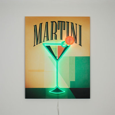 Peinture murale (DEL néon) - Martini