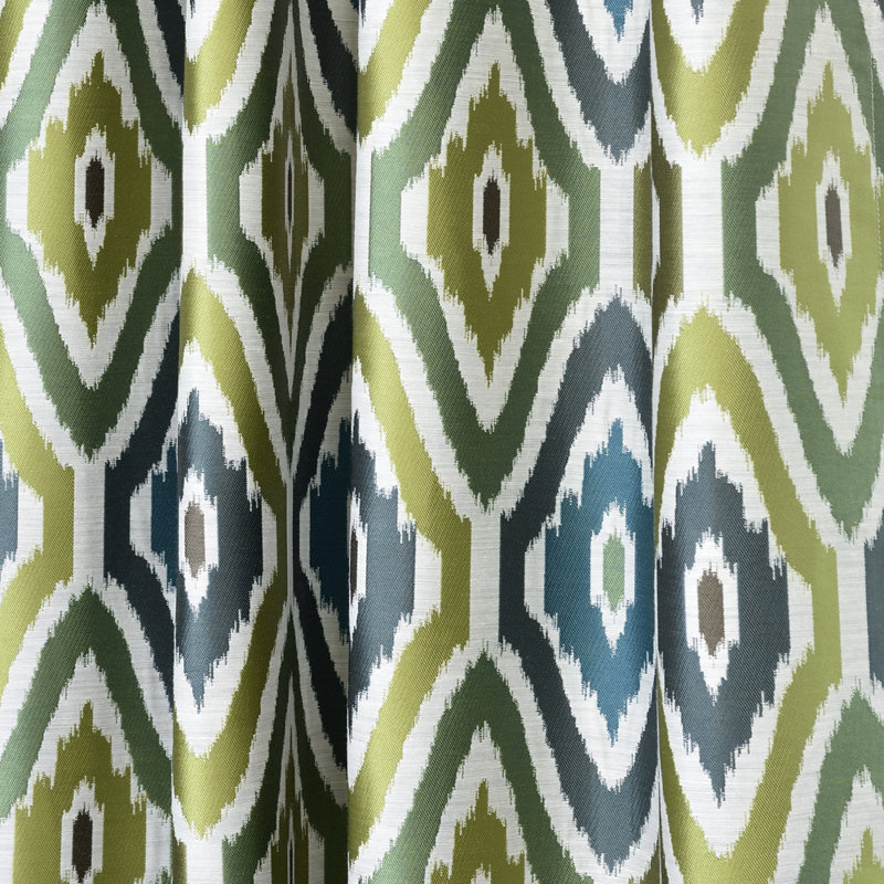 Krause Room Darkening Curtain Single Panel, Emerald