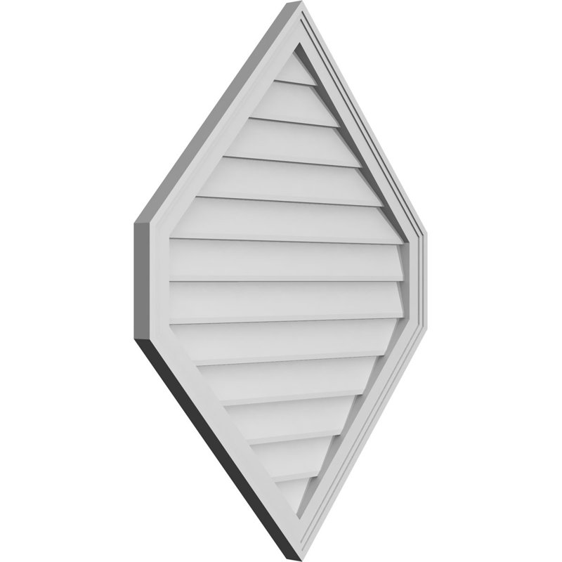 Ventilé vertical à pignon vertical 13/12 po, H 40 po x l 30 po x P 1,5 po