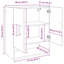 vidaXL Wall-Mounted Cabinet Wall-mounted Engineered Wood Storage Bathroom-1895090179