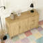 Buffet moderne à motif de vagues avec 3 tiroirs-1884074643