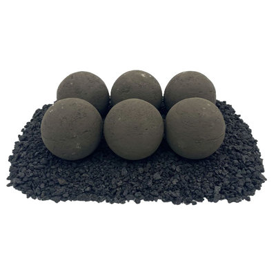 4" Lite Stone Fire Balls