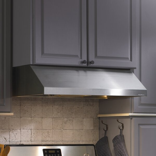 Windster 36 520 Cubic Feet Per Minute Ducted Under Cabinet Range Hood with  Mesh Filter and Light Included