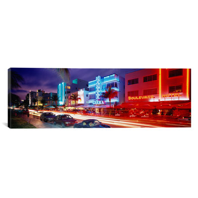 «Ocean Drive, Miami Beach, Miami, Florida», reproduction de photo sur toile