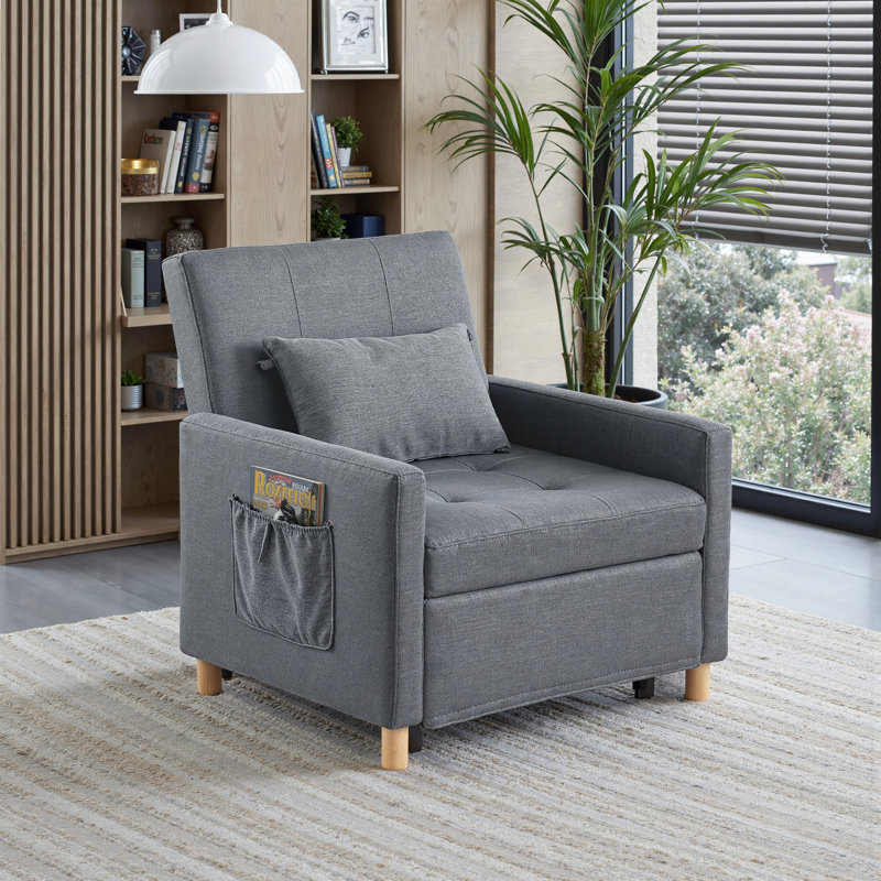 3-In-1 Adjustable Backrest Telescopic Sofa Bed