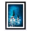Mother and Calf Humpback Whale in Abstract - Picture Frame Graphic Art Print-55725603-55725607