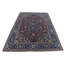 Hand Knotted Wool Area Rug in Purple And Blue