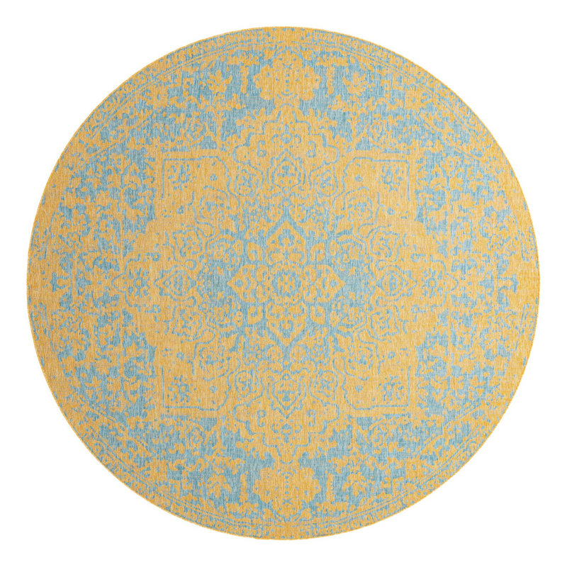 Jill Zarin Dubai Indoor/Outdoor Rug, Round 10'8"