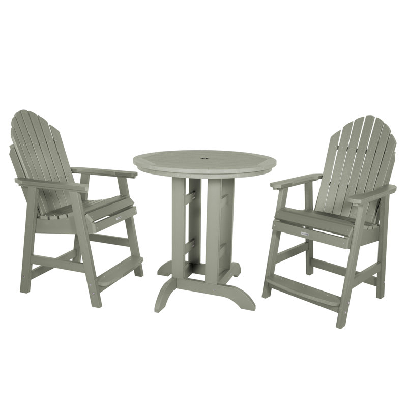 Anette 2-Person 36" Round, Counter-Height Dining Set, Eucalyptus