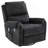 Manual Recliner Massage Recliner Chair Nursery Recliner Chair Swivel Rocker Recliner Sofa with a Side Storage Pocket for Living Room, Bedroom and Nursery, Black-644519503