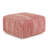 Nate 20"W Cotton Square Pattern Pouf-1284628302