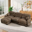Canapé modulaire en L 116 po avec repose-pieds Chenille-1457429838