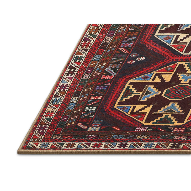 Tapis brun/beige traditionnel Voni, Rectangle 2 pi x 3 pi