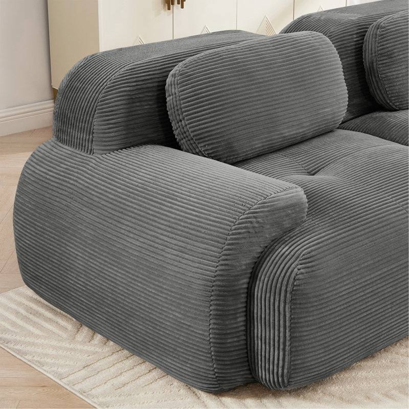 Canapé modulaire en forme de L sans assemblage Design ergonomique adapté aux animaux de compagnie