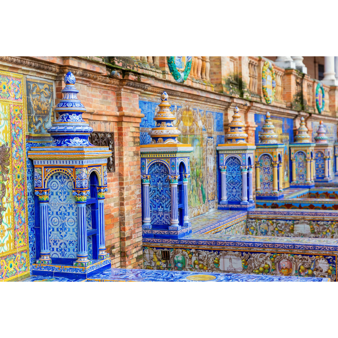Plaza De Espana, Seville, Spain by Chris-mueller - Wrapped Canvas Print
