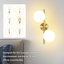 Ahlivia 2-Light Gold Armed Sconce