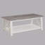 Table basse 3 pièces avec table basse rectangulaire et deux tables de bout carrées assorties