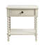 Table de chevet - Structure en bois massif blanchi naturel, glissière de tiroir en métal, merveille, élément d'assemblage simple, l 24 po x P 18 po H beauté, à construire,