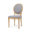 Chaise d'appoint rembourrée à dossier Roi Louis Jair-931525226