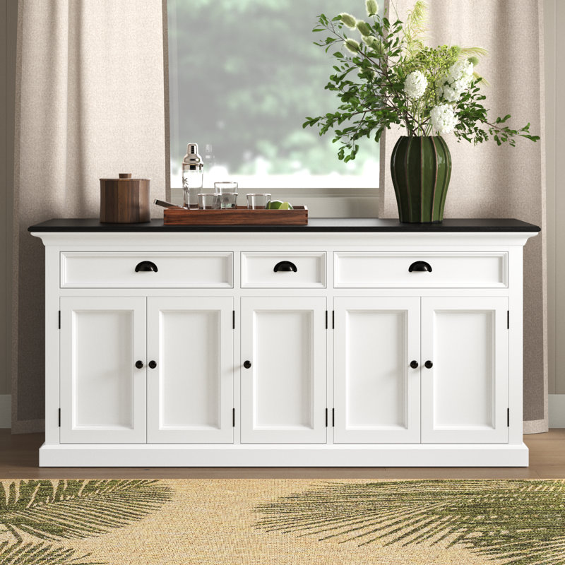 Avelar 70.87'' Sideboard, White/Black