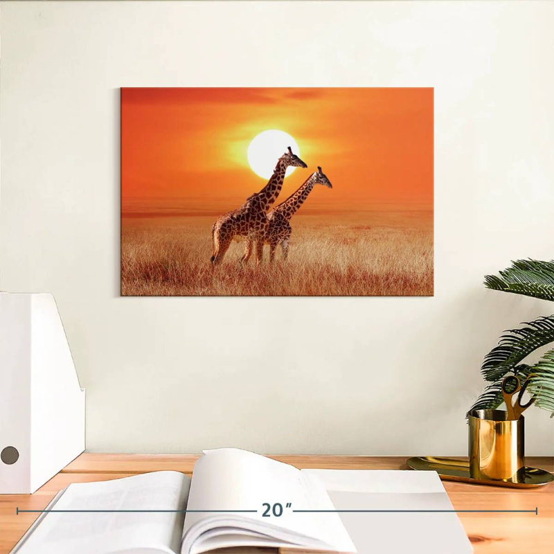 Girafes du Serengeti, H 8 po x l 12 po