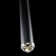 Cascade Dimmable LED Pendant with Clear Crystal Shade