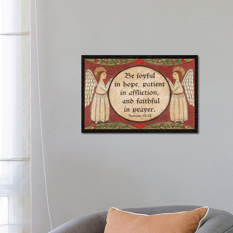 Faithful In Prayer by Teresa Kogut - Painting on Canvas, 66.04 cm H x 45.72 cm W, Black Framed