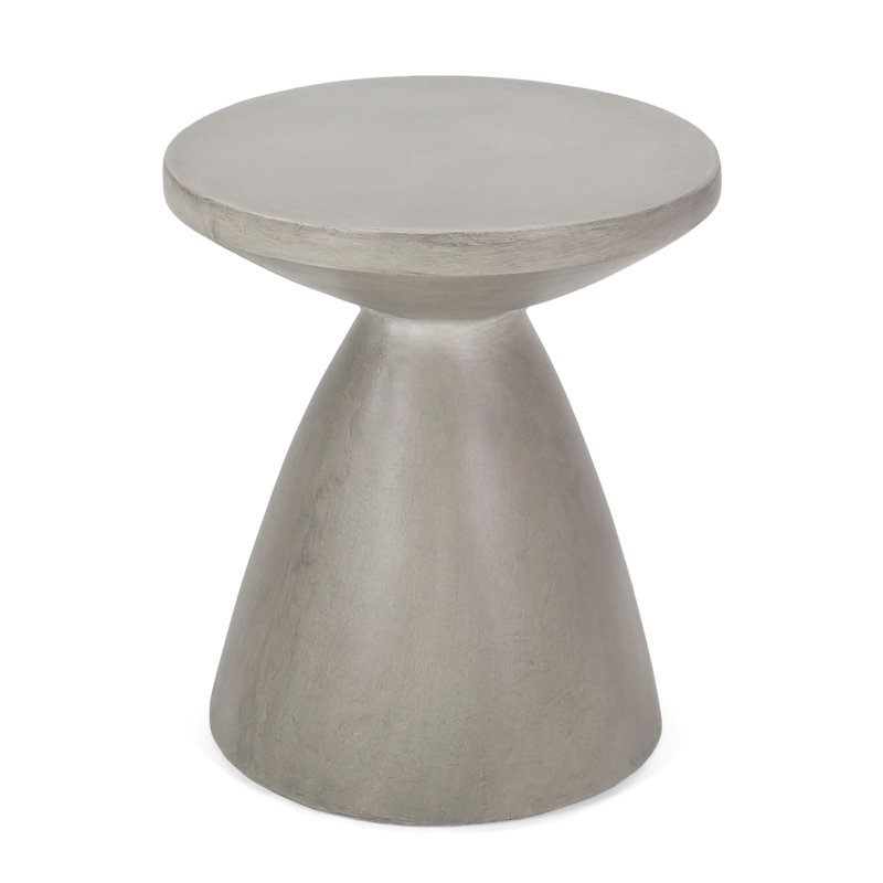 Outdoor Lightweight Concrete Side Table For Home Outdoor Space