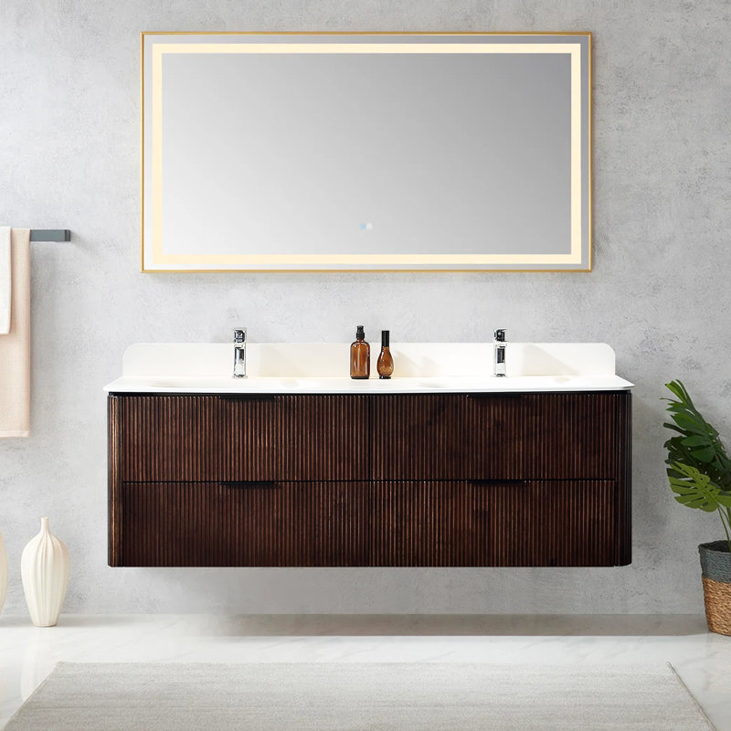 Ensemble de meuble-lavabo mural 60 po