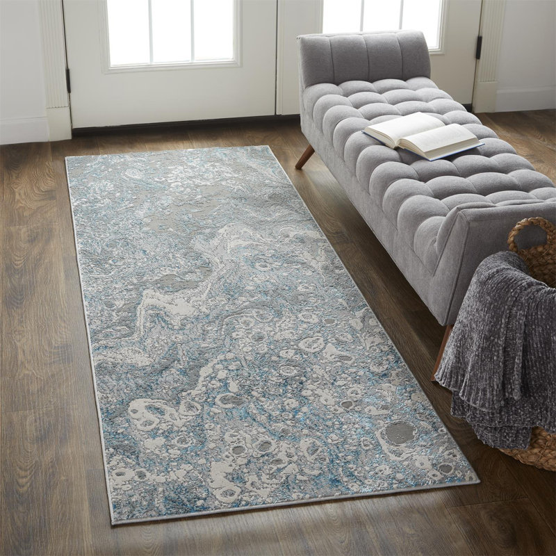 Slaton Performance Abstract Indoor Rug, Runner 2'10" x 7'10"