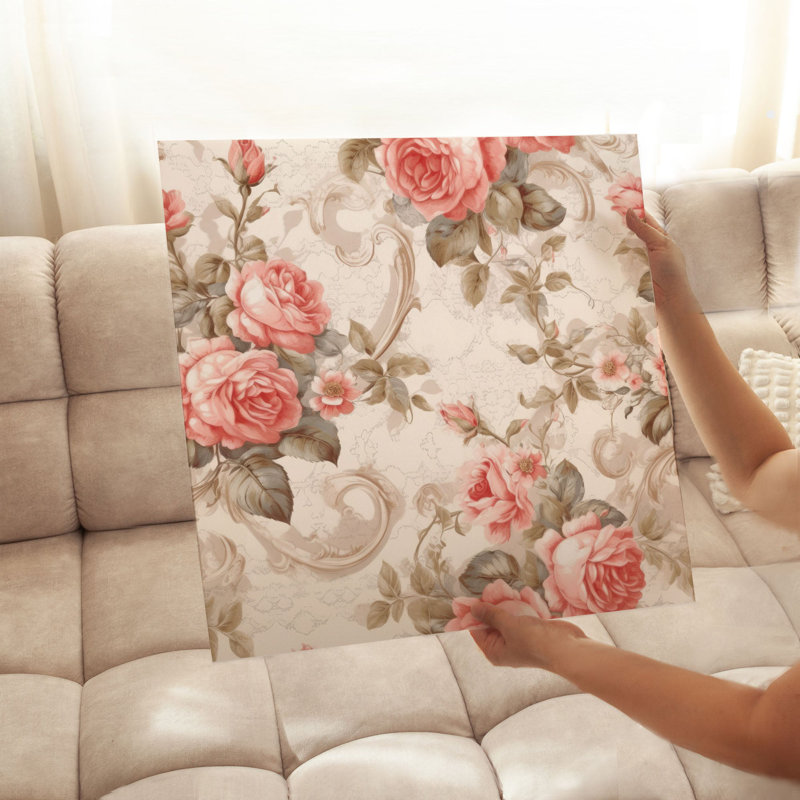 «Floral Flower Dreams II», reproduction d'art non encadrée, H 18 po x l 18 po