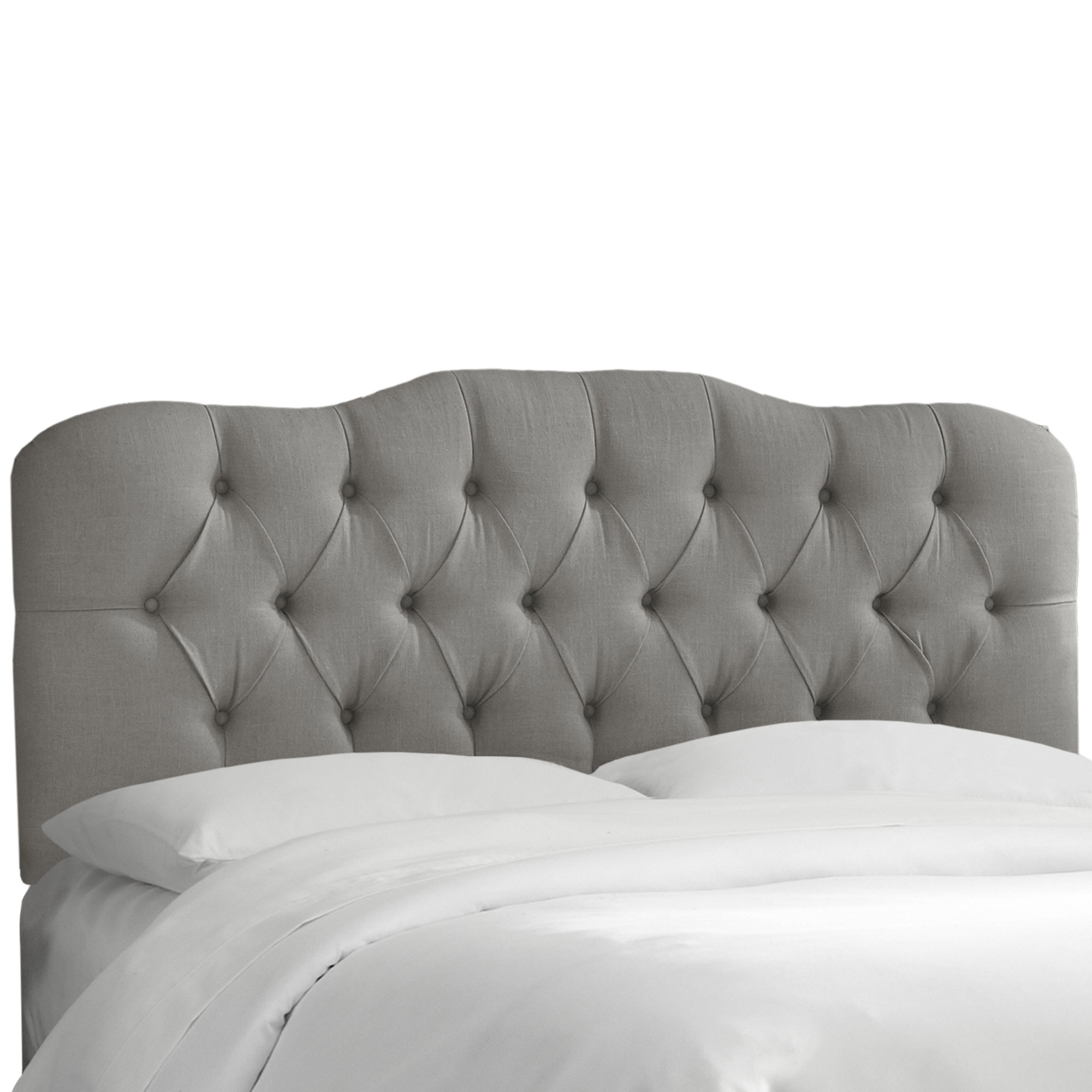 Rodan Upholstered Headboard, Classic Grey Linen, King