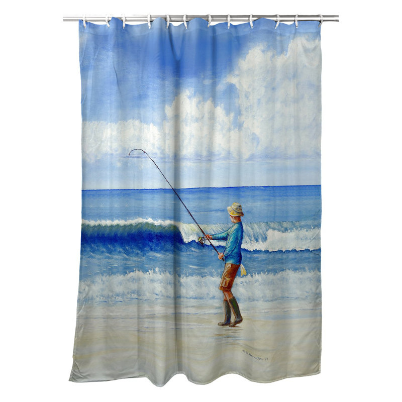 Rideau de douche simple surf fishing