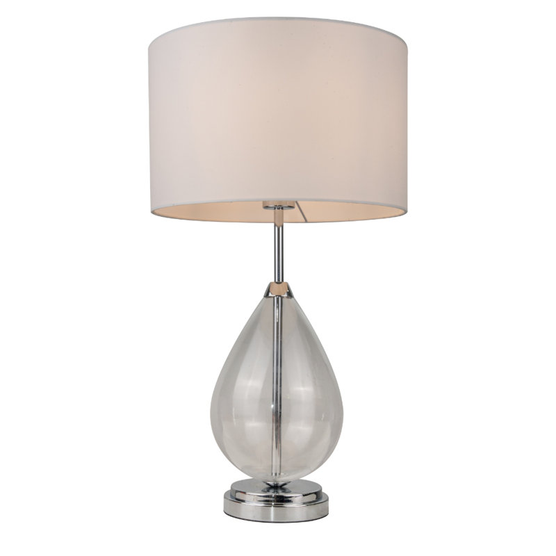 Trishelle Metal Lamp Base Lamp, Silver