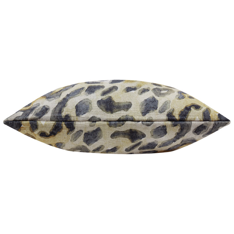 Leopardis Leopard Indoor / Outdoor Animal Print Square Throw, Pillow Cover Only - No Insert