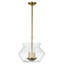 Mineola 3-Light Sculptural Clear Glass Pot Pendant