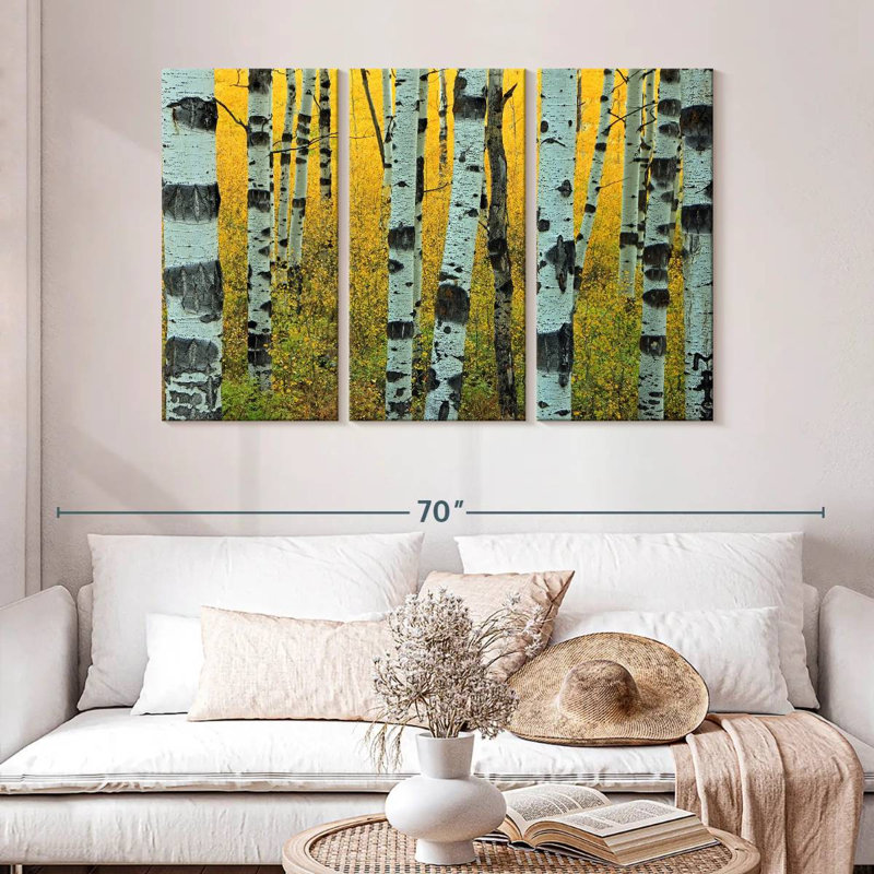 Harnek Abstract Aspen Tree, 32" H x 50" W