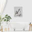 Art mural en toile noire sans cadre 16 "x 20"