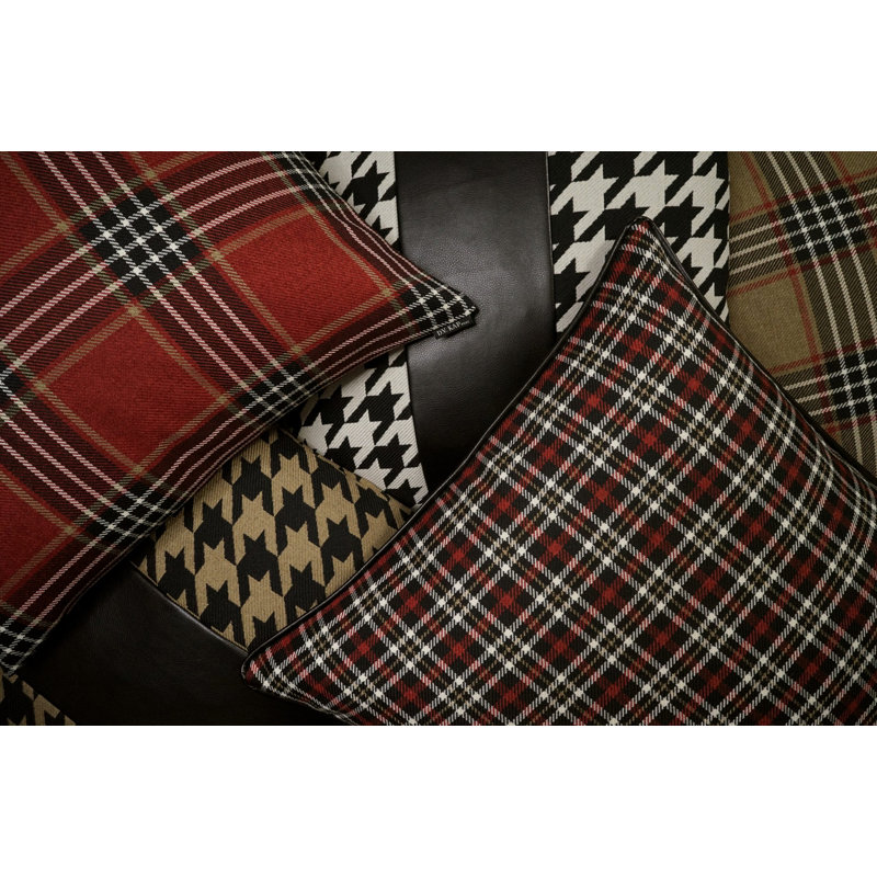Harwich Band Square Pillow Cover & Insert, Black, Square 24"