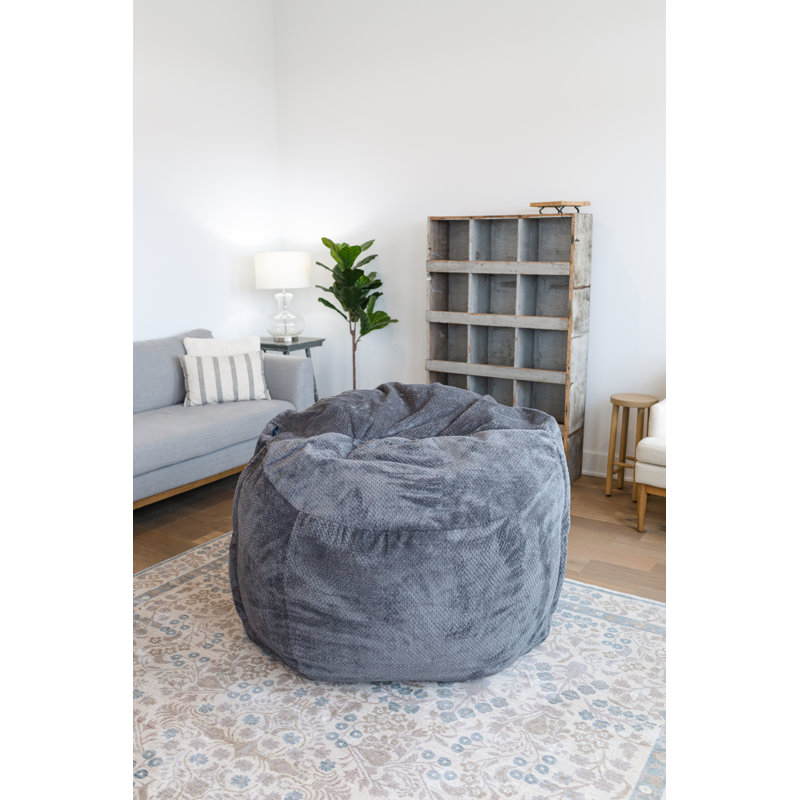 Grand sac de luxe Haven, Gris / bleu