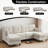 88.6" U-Shape Corduroy Sectional – 2 Movable Ottomans, Cloud-Like Comfort-1074855952