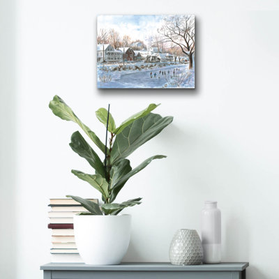 The Hockey Game' by Stanton Manolakas, Acrylic Glass Wall Art