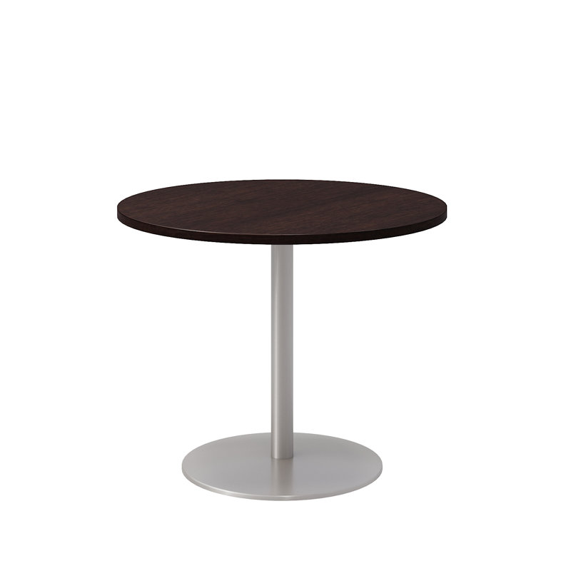 Table ronde à piédestal, Espresso, H 29 po x L 36 po x l 36 po