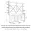 Minimalist Farmhouse Tall Bookcase with X-Brace Frame-940662552