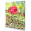Simple fleur rouge dans le jardin - art mural traditionnel sur toile-896198966-896198969