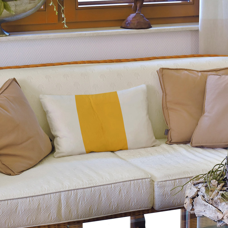 Housse de coussin lombaire Atlanta, Pittsburgh, Jaune/gris
