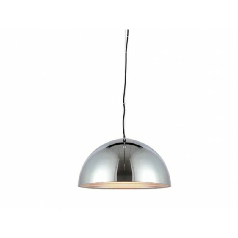 Modena 1 - Light Dome Pendant, Chrome, 20cm H x 40 cm W x 40cm D