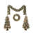 Pre-lit Christmas Artificial Tree 4-Piece Set