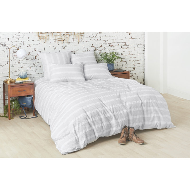 Housse de couette réversible en coton Mason, Housse de couette pour grand lit