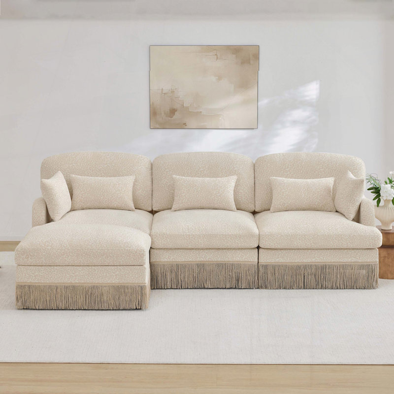 Canapé Comfy, H 34,6 po x l 100,3 po x P 55,5 po, Beige